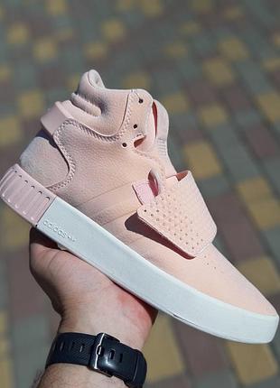 Жіночі кросівки adidas tubular invader рожеві знижка sale | smb