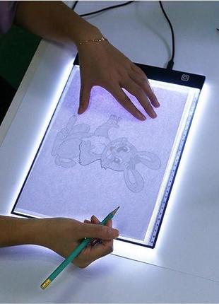 Light pad для малювання, портативний світлодіодний світловий планшет із регульованою яскравістю