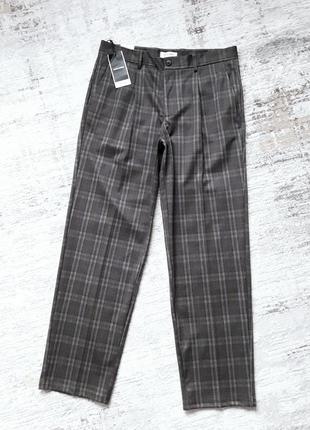 Стильные стрейчевые брюки слегка зауженные к низу, 48?-50-52?, jack&jones1 фото
