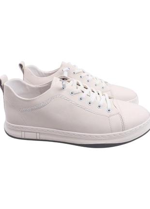 Кеды мужские brooman молочные натуральная кожа, 43