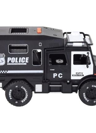 Детский инерционный полицейский грузовик светятся фары, звуковые эффекты5 фото