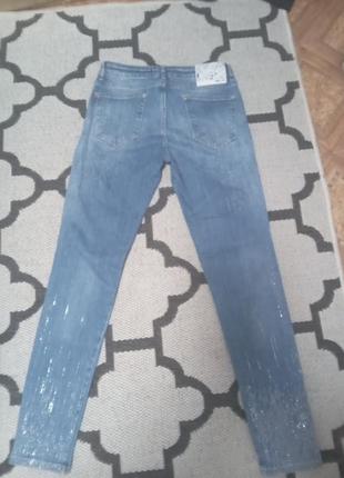Шикарные стрейчевые джинсы женские в идеале,размер l7 фото