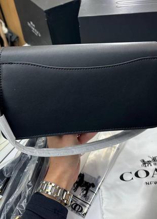 Сумка клатч premium 1:1 coach tabby shoulder bag black3 фото