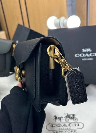 Сумка клатч premium 1:1 coach tabby shoulder bag black8 фото