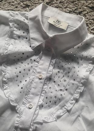 Новая,фирменная,стильная,итальянская,котоновая блуза-рубашка donna giovane3 фото