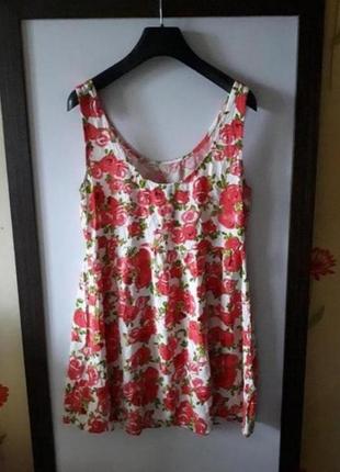 Летний сарафан в цветочный принт