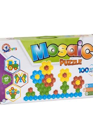 Гр мозаїка-пазли "бджілка" 1035 (4) "technok toys", 100 елементів, розмір деталі - 6см, в коробці