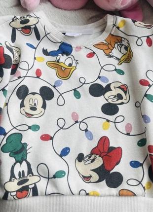 Disney кофта на флисе #свитшот с микки маусом #худи2 фото