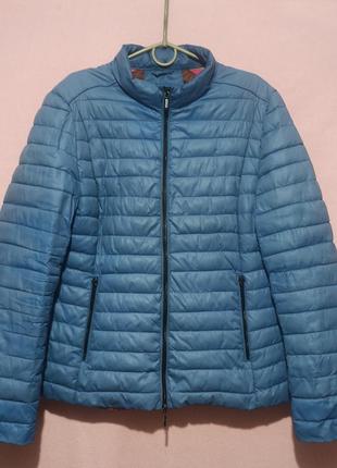 # весенняя розпродажа! куртка стеганая василькового цвета пог -521 фото