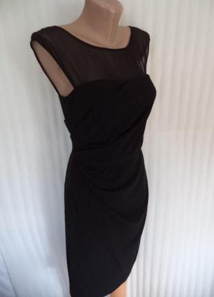 Крутое черное платице/с ногшибательное/как новое/средней плотности