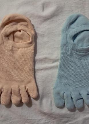 Носки-подследники с отдельными пальцами анатомические носки для здоровья