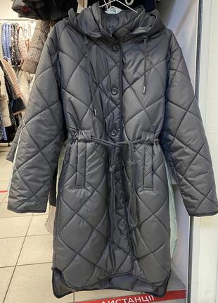 Alberto bini черное стеганое пальто весна пальто миди легкое