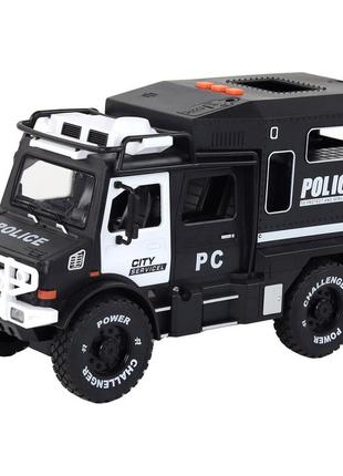 Детский грузовик полиция инерционный со звуком и светом наляля4 фото