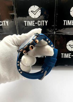 Мужские часы megalith 8042m blue/gold, quartz