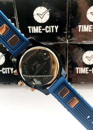 Мужские часы megalith 8042m blue/gold, quartz