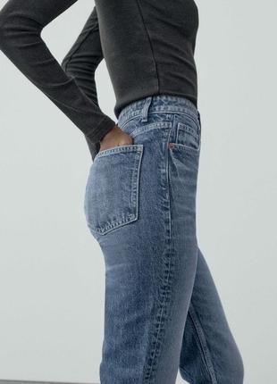 Джинси zara trf mom fit high-waist jeans3 фото