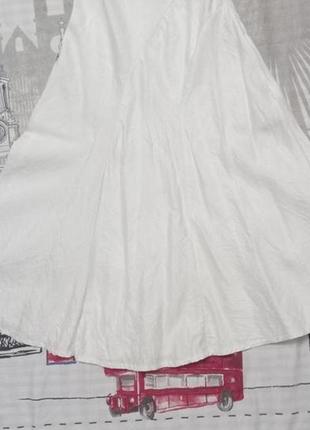 Итальянское белоснежное платье sarah chole сарафан полированный лен8 фото