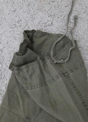 Широкі штани льон + бавовна6 фото