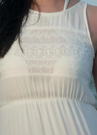 Платье белое длинное3 фото
