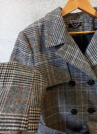 Пальто, плащ, тренч,пальто в клітинку