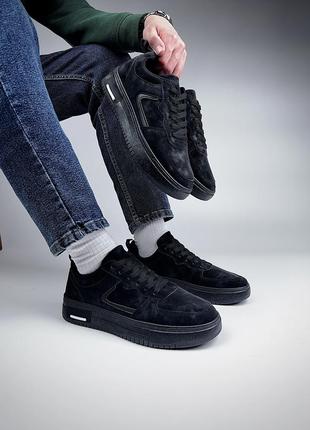 Черные и серые кеды из нубука🖤🩶