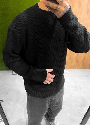 Повседневный демисезонный мужской свитер ангора вязка