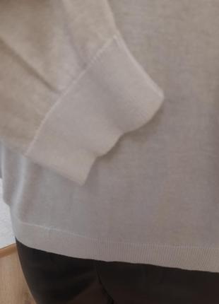 Брендовый джемпер пуловер оверсайз с шелком massimo dutti9 фото