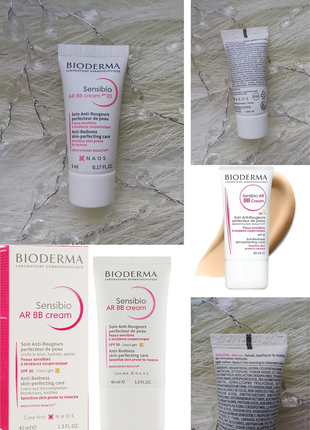 💓bioderma sensibio forte bb cream spf30+ крем для шкіри з почервонінням, тонуючий ефект, захист від сонця