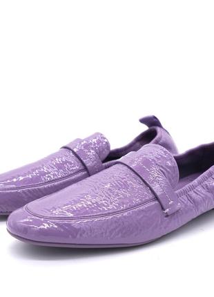 Лоферы salvatore ferragamo lipari leather loafer purple