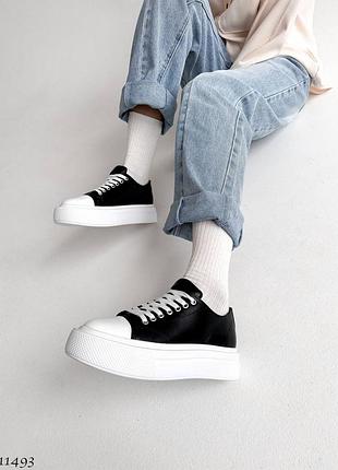 Кеды кожаные