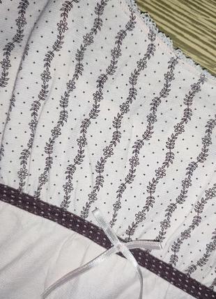 Натуральное домашнее платье, ночная рубашка, на тонких бретелях 40/486 фото