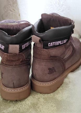 Шкіряні черевики чоботи коричневі caterpillar2 фото