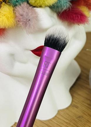 Оригинальный кисть real techniques (реал техникс) medium shadow brush для пудровых и кремовых теней, консилера под глаза rt 3083 фото