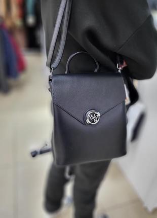 🎀new🎀 стильный женский кожаный рюкзак сумка polina натуральная кожа трансформер1 фото