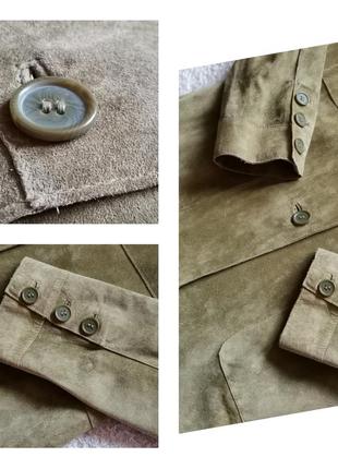 Плащ кожаный h&m удлиненный кожаный пиджак плащ из натуральной замши кожаное пальто5 фото