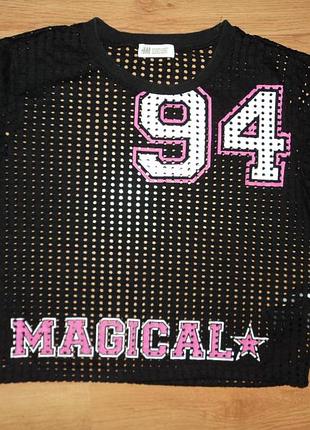 Топ в сетку спортивный стиль h&m magical