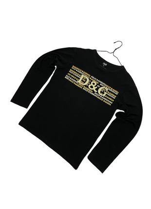 Кофта лонгслів dolce&gabbana big logo longsleeve