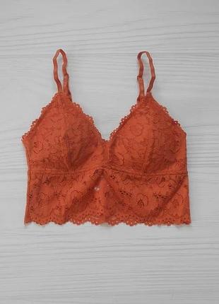 Кружевной бюстгальтер бралетт с чашками 70а 🌺