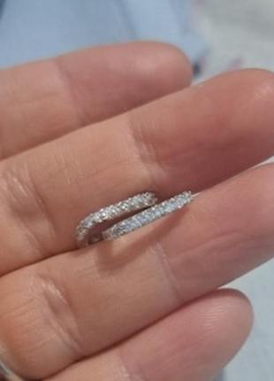 Серьги серебро маленькие круглые овальные с камушками