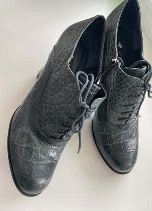 Кожаные туфли luciano carvari, размер 40