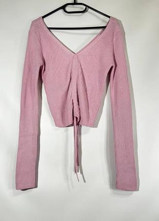 Кофтина свитер весенний розовый hollister