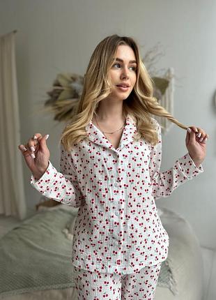 Жіноча муслінова піжама cosy