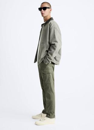 Zara мужские брюки - карго4 фото