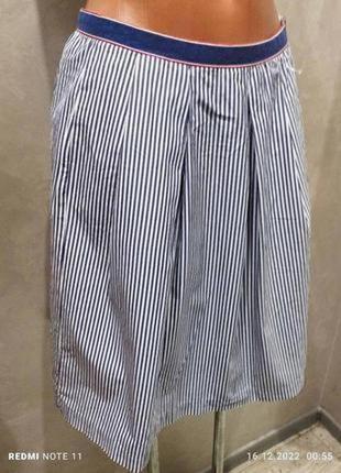 Практичная хлопковая юбка в складку немецкого бренда класса люкс van laack3 фото
