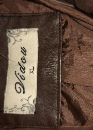 Кожаный плащ 358 4