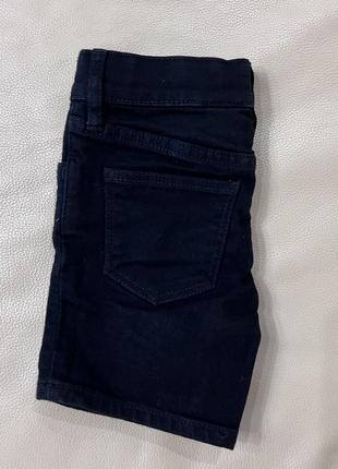 Черные джинсовые шорты slim fit shorts 1.5-2 года рост 92,3 фото