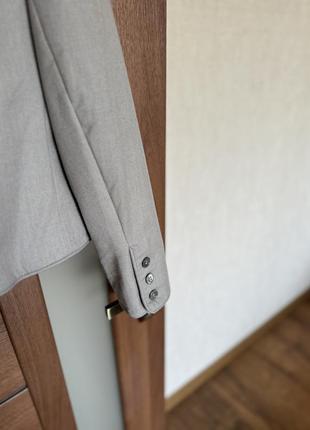Стильный шерстяной серый итальянский пиджак жакет бомбер размер s alexon5 фото