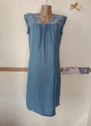 Легкое джинсовое платье сарафан р.s m1 фото
