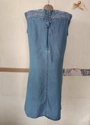 Легкое джинсовое платье сарафан р.s m4 фото