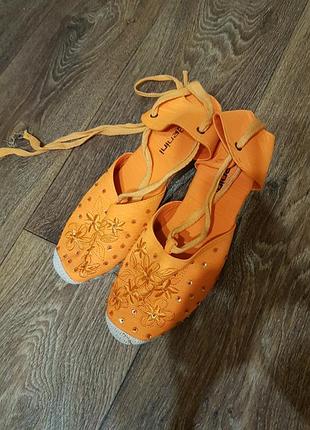 Новые текстильные эспадрильи made in spain р.38.5